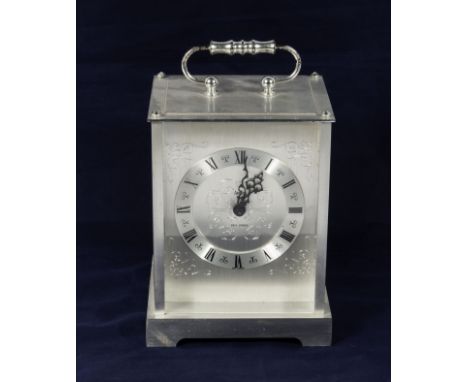 A modern carriage clock wind up working.