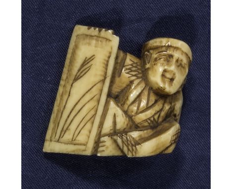A bone netsuke