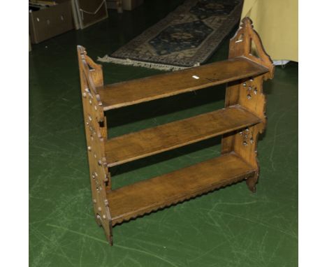 A late Victorian wall shelf.