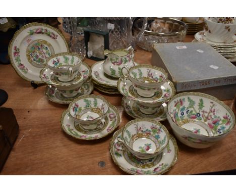 A part tea service in an Indian tree design by Hammersley