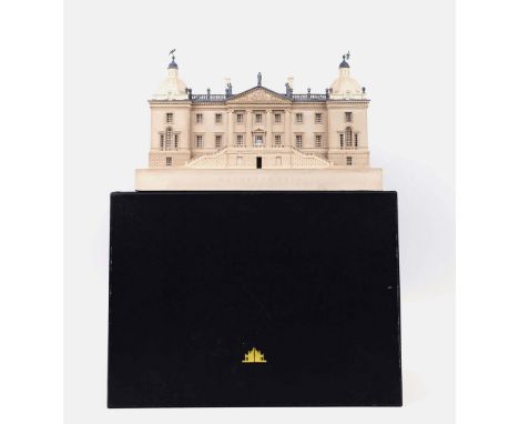 TIMOTHY RICHARDS. Attributed to. A PLASTER, LEAD, AND ETCHED BRASS ARCHITECTURAL MODEL OF HOUGHTON HALL, LIMITED EDITION 70 O