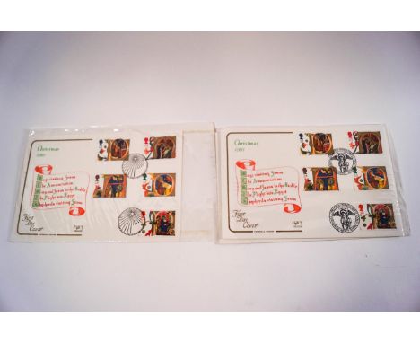 A quantity of Great Britain Christmas first day covers and PHQ cards, 63 in total