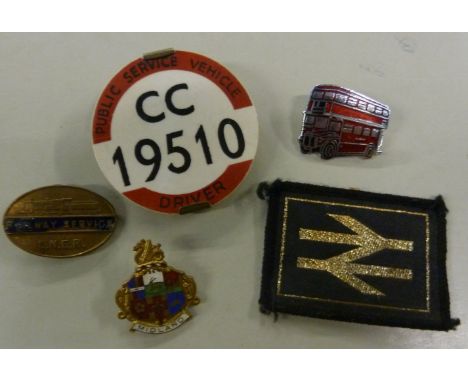 COLLECTION OF 1970's AND LATER METAL AND ENAMEL RAILWAYS AND OTHER TRANSPORT BADGES, includes ten in the form of various LOCO
