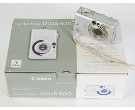 CANON IXUS 500 5.0 MEGA PIXEL DIGITAL POCKET CAMERA, boxed 