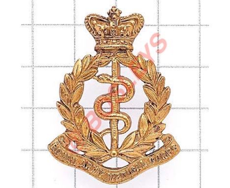 Royal Army Medical Corps Victorian OR’s cap badge circa 1898-1901 Die-stamped brass. Slightly pinched loops 