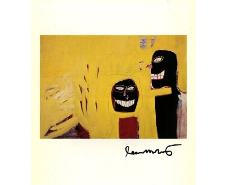 Artist: Jean-Michel Basquiat (American, 1960-1988). Title: "Subjects". Medium: Color offset lithograph. Date: Composed 1983. 