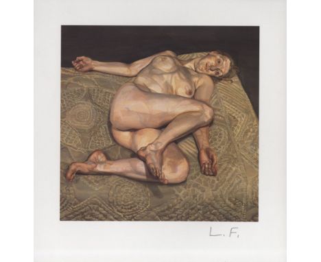 Artist: Lucian Freud (German/English, 1922-2011). Title: "Night Portrait". Medium: Color offset lithograph. Date: Composed 19