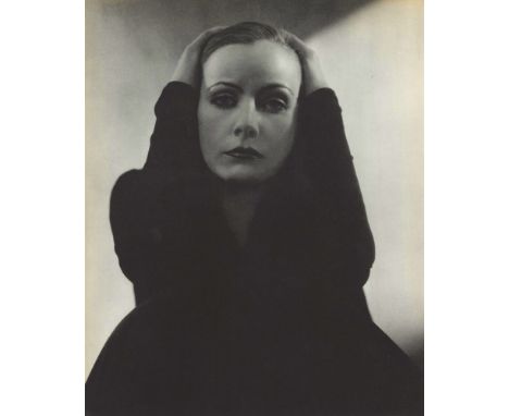 Artist: Edward Steichen (American, 1879 - 1973). Title: "Greta Garbo, Hollywood". Medium: Original photogravure. Date: Compos