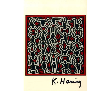 Artist: Keith Haring (American, 1958 - 1990). Title: "Untitled 1986 [postcard edition]". Medium: Color offset lithograph. Dat