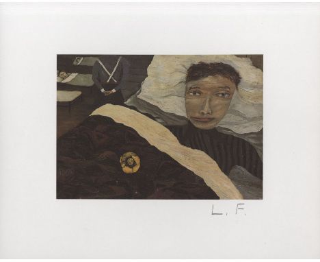Artist: Lucian Freud (German/English, 1922-2011). Title: "Hospital Ward". Medium: Color offset lithograph. Date: Composed 194