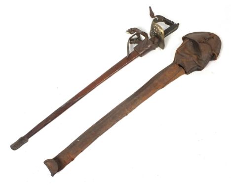 A George V 1897 Pattern Infantry Officer's sword worn by then 2/Lt (later Colonel) H.W Mirehouse, M.B.E, North Staffordshire 