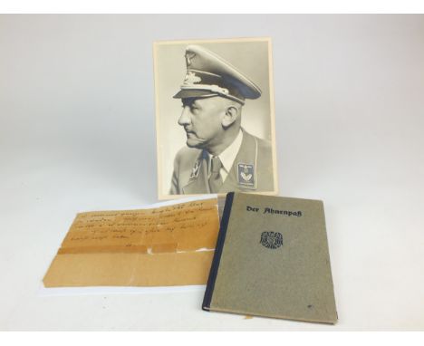 The Der Ahnenpass (Ancestor Pass) of Obereichsleiter Kreisleiter Dr. Arthur Kolb (b. 1885 - d. 1945) hardback 48-page booklet