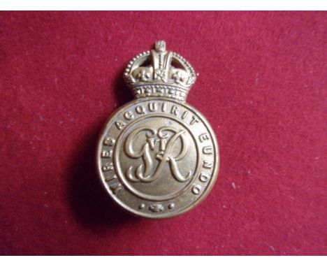 Royal Military College Officer-Cadets' Geo VI Cap Badge (Gilding-metal), two lugs. K&amp;K: 2169