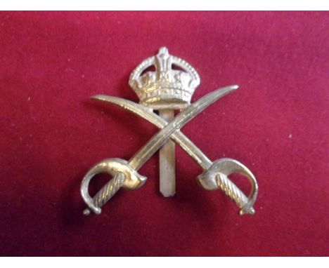 Army Physical Training Staff Forage Cap Badge (Gilding-metal),slider, larger type. K&amp;K: 1061