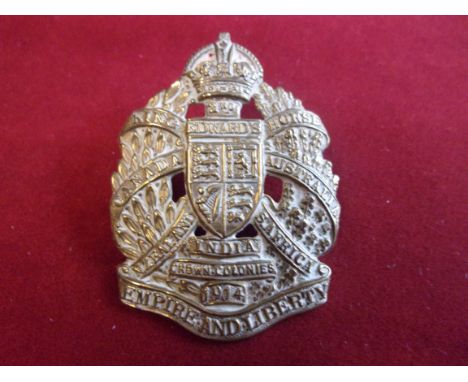 2nd Kind Edward's Horse WWI Cap Badge (Gilding-metal), two lugs. This is an example of a Regiment raised during the Great War