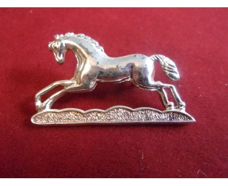 Hussars and Light Dragoons Bandsman Cap Badge (Silver-plate)