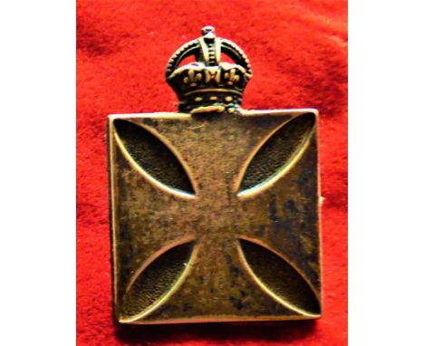 Royal Army Chaplains Department Cap Badge (White-metal), two lugs. Christian Chaplains pattern worn up to 1922. K&amp;K: 973-