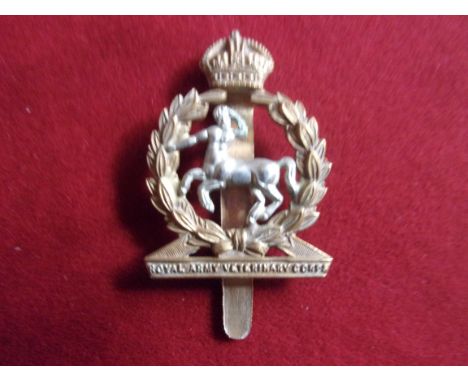 Royal Army Veterinary Corps WWI Other Ranks Cap Badge (Bi-metal), slider. K&amp;K: 1044