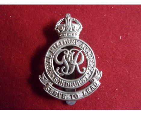 Royal Military Academy Sandhurst Officers Cap Badge (Silver-plated), slider and made J.R. Gaunt. The Royal Military College a