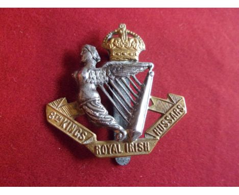 8th (King's Royal Irish) Hussars WWI Cap Badge (Bi-metal), slider. K&amp;K: 762