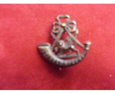 London Volunteer Regiment (Later 4th Battalion) WWI VTC Cap Badge (Blackened-brass), two lugs. K&amp;K: 1652