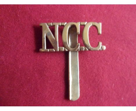 Non Combatant Corps WWII Cap Badge (Gilding-metal), slider. Raised 1940. K&amp;K: 2163