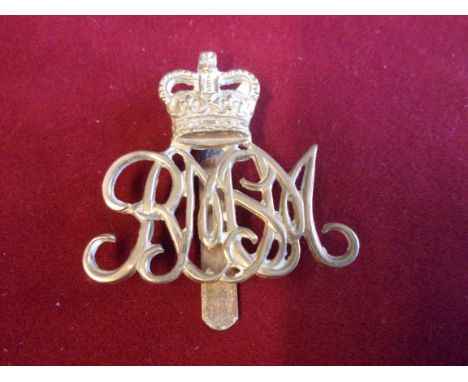Royal Military School of Music EIIR Student Bandmaster' Head-dress Badge (Gilding-metal), slider and made Firmin. K&amp;K: 21