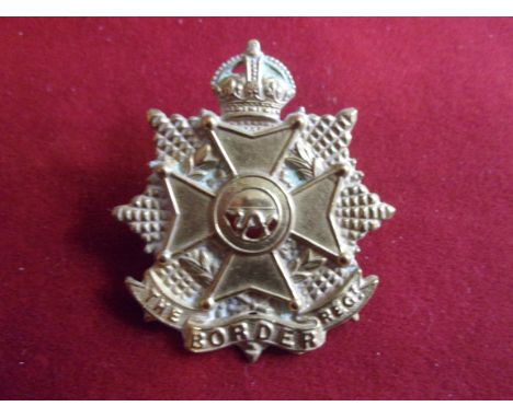 3rd Battalion (Regular Army Reserve) Border Regiment WWI Other Ranks Cap Badge (Gilding-metal), two lugs