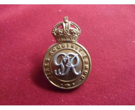 Royal Military College Officer-Cadets' Geo VI Cap Badge (Bi-metal), two lugs. K&amp;K: 2168