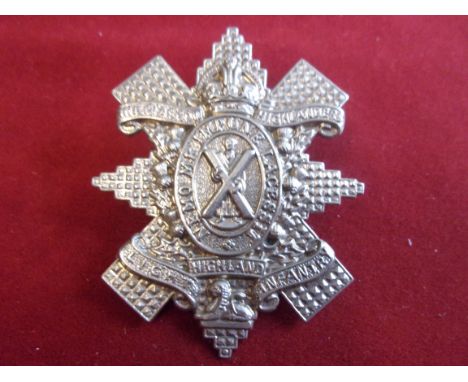 1st Battalion (The Glasgow Highlanders) Light Highland Infantry Other Ranks Cap Badge (White-metal), two lugs. This regiment 