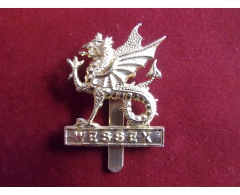 The Wessex Brigade (Regiment) EIIR Cap Badge (Anodised), slider and made J.R. Gaunt. K&amp;K: 2030