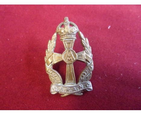 Queen Alexandra's Royal Army Nursing Corps Cap Badge (Bi-metal), two lugs. K&amp;K: 2186