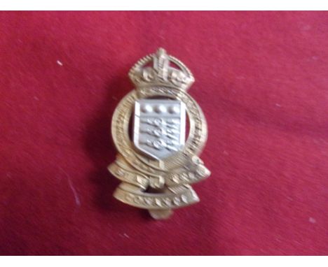 Royal Army Ordnance Corps Cap Badge (Bi-metal), slider. Design sealed 19th September 1949 and adopted the same November. K&am