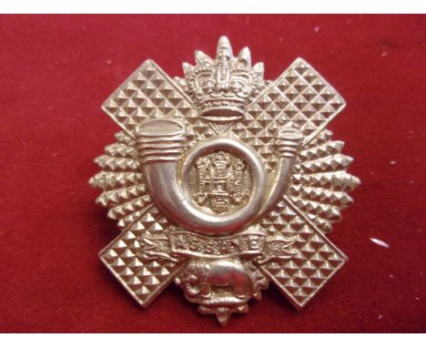 Highland Light Infantry (City of Glasgow Regiment) EIIR Cap Badge (White-metal), two lugs. K&amp;K: 2017