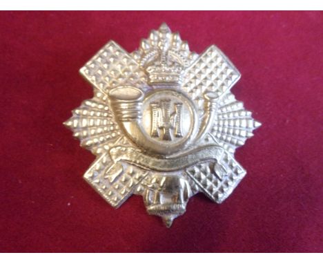 The Highland Light Infantry 5th, 7th and 8th Battalions WWI Territorial Cap Badge (Gilding-metal), two lugs, distinguished by
