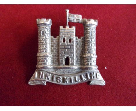 6th (Inniskilling) Dragoons Cavalry Field-Service Other Ranks Cap Badge (White-metal), two lugs. K&amp;K: 758
