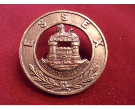 Essex Regiment Victorian Other Ranks Helmet Plate Centre 1881-1896 (Gilding-metal construction) K&amp;K: 334. Four lugs. Esse