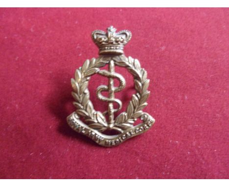 Royal Army Medical Corps Victorian Forage Cap Badge (Gilding-metal), two lugs. K&amp;K: 1006