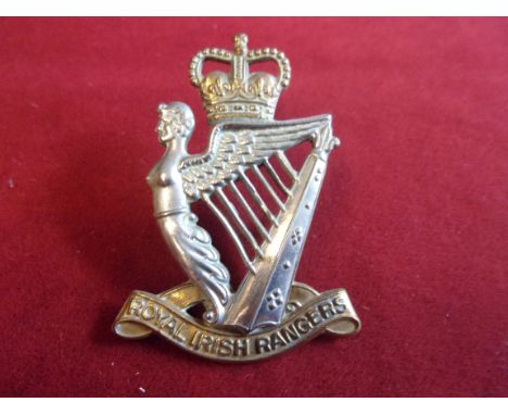 Royal Irish Rangers (27th (Inniskilling), 83rd and 87th) Regiment EIIR Cap Badge (Bi-metal), two lugs. K&amp;K: 2047