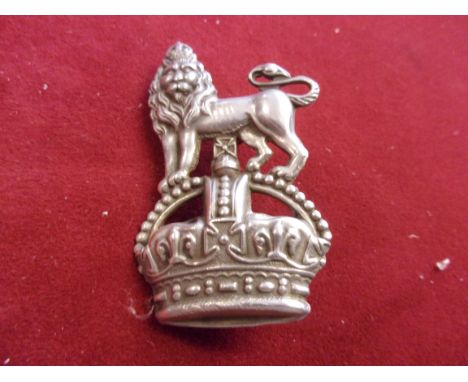 1st Royal Dragoons Other Ranks WWI Arm Badge (White-metal), two lugs. -The Queen's Own Oxfordshire (Yeomanry) Hussars Victori
