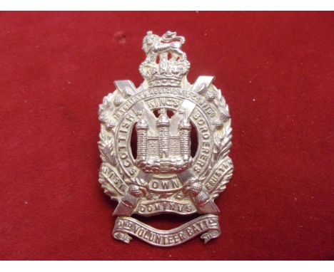 2nd The King's Own Scottish Borderers (Duns) Volunteer Battalion Victorian Glengarry Badge (Gilding-metal), two lugs. K&amp;K