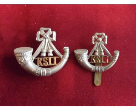 King's Own (Yorkshire Light Infantry) WWI Cap Badge (Bi-metal), slider. K&amp;K: 671-King's Own Yorkshire Light Infantry WWII
