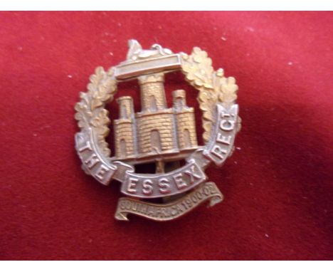 Essex Regiment 4th, 5th, 6th and 7th Battalions WWI Territorial Cap Badge (Bi-metal), slider, first type. K&amp;K: 1738