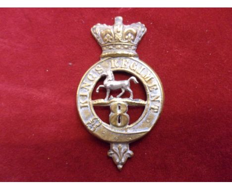 8th King's Regiment (Liverpool)&nbsp;Regiment of Foot Glengarry and pre-Territorial era 1874-1881 Badge, K&amp;K: 430. (Brass