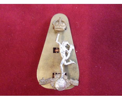 Royal Corps of Signals Cap Badge (Bi-metal and two piece construction with detached crown), lugs, design sealed 18th Septembe