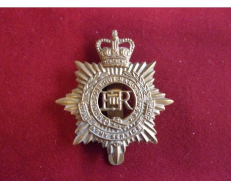 Royal Army Service Corps EIIR Forage Cap Badge (Gilding-metal), two lugs. K&amp;K: 2118