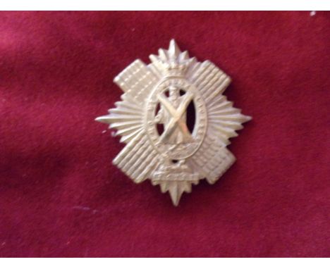 42nd (Royal Highland) Regiment of Foot Glengarry and pre-Territorial era 1874-1881 Badge, K&amp;K: 495. (Brass) Two lugs. Sec