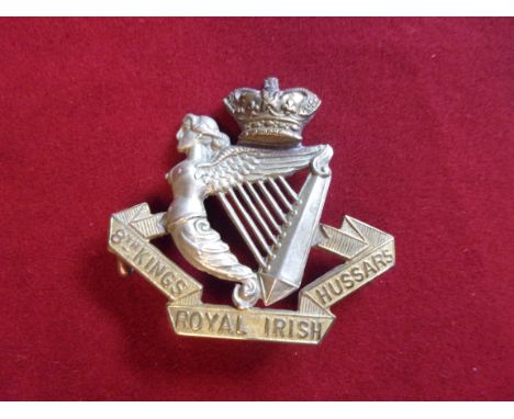 8th (King's Royal Irish) Hussars Victorian Cap Badge (Bi-metal), two lugs. K&amp;K: 761