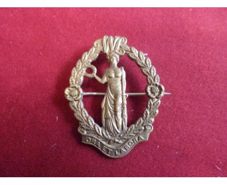 The Women's Legion WWI Cap Badge (Brass), brooch fitting. This regiment was raised due to the shortage of cooks in the Armies