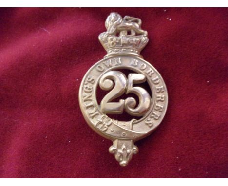 25th (The King's Own Scottish Borderers) Regiment of Foot Glengarry and pre-Territorial era 1874-1881 Badge, K&amp;K: 460. (B